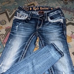 Size 24 Rock Revival mid rise ankle skinny
